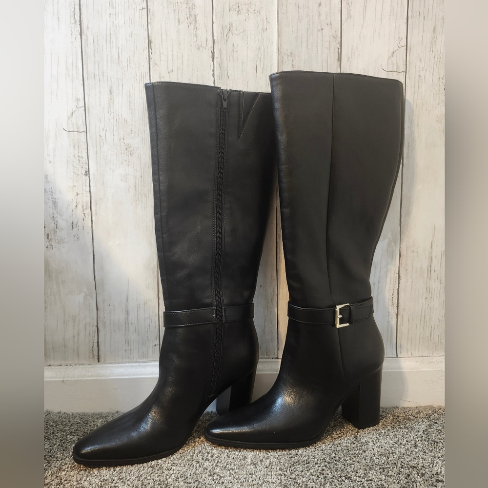 New Black Heeled Boots